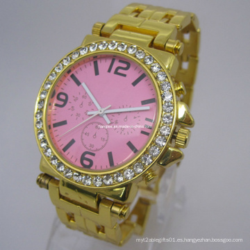 Reloj de oro con cristal (HAL-1262)